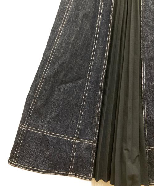 CASA FLINE（カーサフライン）CASA FLINE (カーサフライン) フロントホックデニムロングワンピース ネイビー サイズ:FREEの古着・服飾アイテム