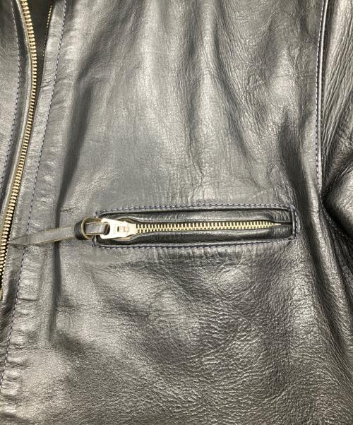 AVIREX（アヴィレックス）AVIREX (アヴィレックス) シングルレザージャケット ブラック サイズ:40の古着・服飾アイテム