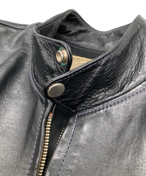 AVIREX（アヴィレックス）AVIREX (アヴィレックス) シングルレザージャケット ブラック サイズ:40の古着・服飾アイテム