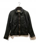 AVIREXアヴィレックス）の古着「レザージャケット」｜グリーン
