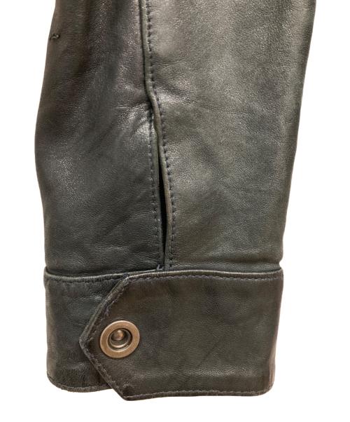 AVIREX（アヴィレックス）AVIREX (アヴィレックス) レザージャケット グリーン サイズ:XLの古着・服飾アイテム