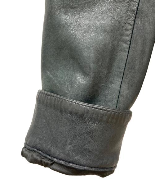 AVIREX（アヴィレックス）AVIREX (アヴィレックス) レザージャケット グリーン サイズ:XLの古着・服飾アイテム
