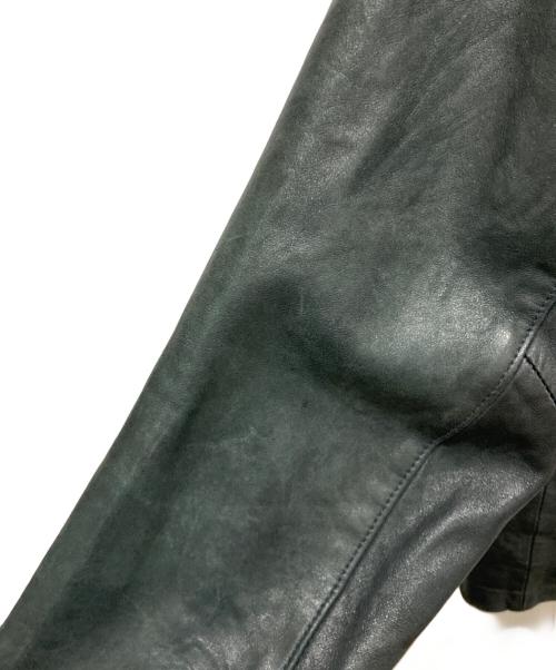 AVIREX（アヴィレックス）AVIREX (アヴィレックス) レザージャケット グリーン サイズ:XLの古着・服飾アイテム