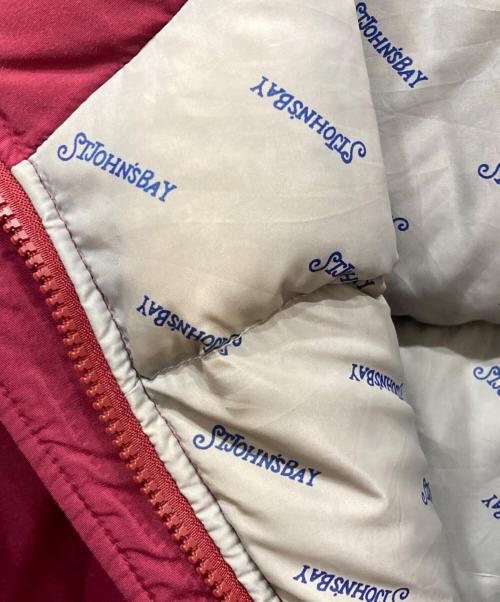 ST JOHN'S BAY（セントジョンズベイ）ST JOHN'S BAY (セントジョンズベイ) ダウンジャケット レッド サイズ:Ⅼの古着・服飾アイテム