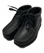 CLARKSクラークス）の古着「ワラビーブーツ」｜ブラック