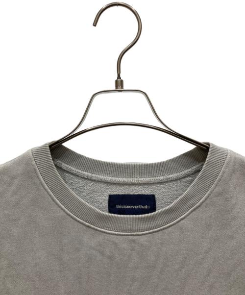 thisisneverthat（ディスイズネバーザット）thisisneverthat (ディスイズネバーザット) 23SS T-Logo Crewneck グレー サイズ:SIZE Lの古着・服飾アイテム