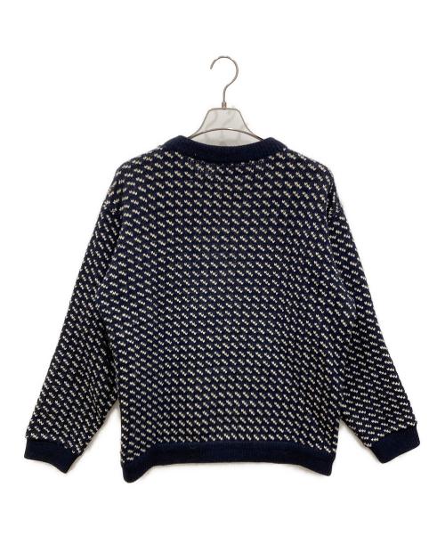 L.L.Bean（エルエルビーン）L.L.Bean (エルエルビーン) 80’ｓバーズアイニット ネイビー サイズ:SIZE Lの古着・服飾アイテム