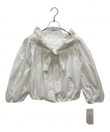 FRAY ID（フレイ アイディー）の古着「25SS オフショルパフスリーブブラウス」｜ホワイト