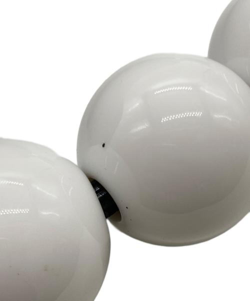 kawa-kawa（カワカワ）kawa-kawa (カワカワ) ビーズレザーハンドバッグ ブラックの古着・服飾アイテム