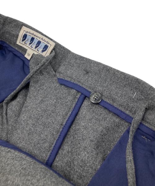 giab's ARCHIVIO（ジャブス アルキヴィオ）giab's ARCHIVIO (ジャブス アルキヴィオ) イージースラックス グレー サイズ:50の古着・服飾アイテム