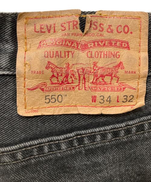 LEVI'S（リーバイス）LEVI'S (リーバイス) 550ブラックデニムパンツ ブラック サイズ:SIZE W34×L32の古着・服飾アイテム