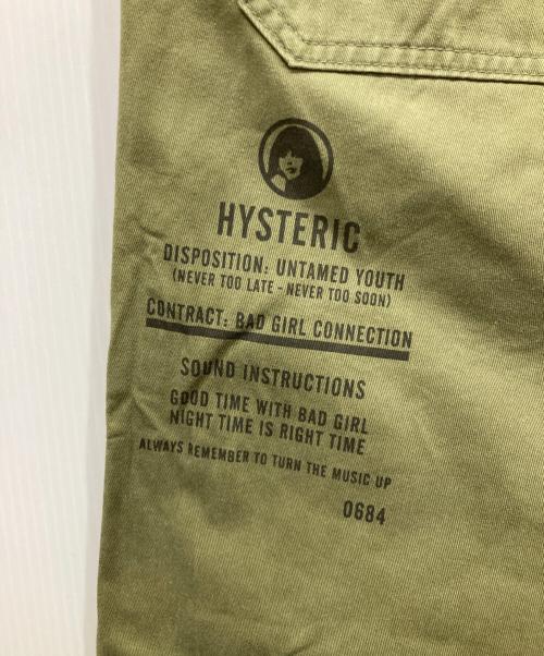 Hysteric Glamour（ヒステリックグラマー）Hysteric Glamour (ヒステリックグラマー) SOUND INSTRUCTIONS ブッシュパンツ オリーブ サイズ:Ⅼの古着・服飾アイテム