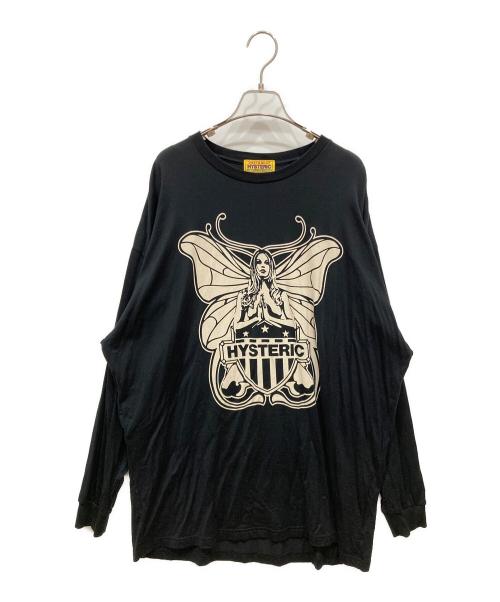 Hysteric Glamour（ヒステリックグラマー）Hysteric Glamour (ヒステリックグラマー) LEVITATED GIRL オーバーサイズTシャツ ブラック サイズ:SIZE Freeの古着・服飾アイテム