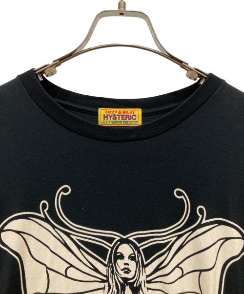 Hysteric Glamour（ヒステリックグラマー）Hysteric Glamour (ヒステリックグラマー) LEVITATED GIRL オーバーサイズTシャツ ブラック サイズ:SIZE Freeの古着・服飾アイテム