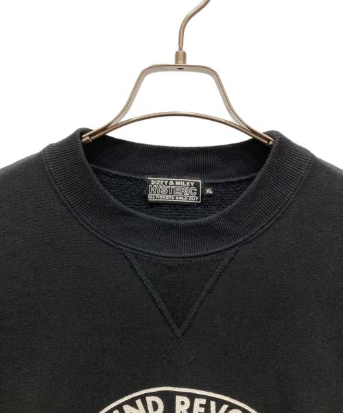 Hysteric Glamour（ヒステリックグラマー）Hysteric Glamour (ヒステリックグラマー) SOUND REVOLUTION スウェット ブラック サイズ:SIZE XLの古着・服飾アイテム