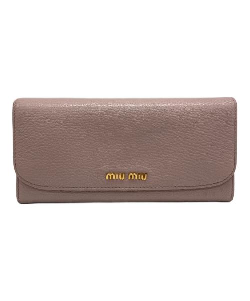 MIU MIU（ミュウミュウ）MIU MIU (ミュウミュウ) 財布 ピンクの古着・服飾アイテム