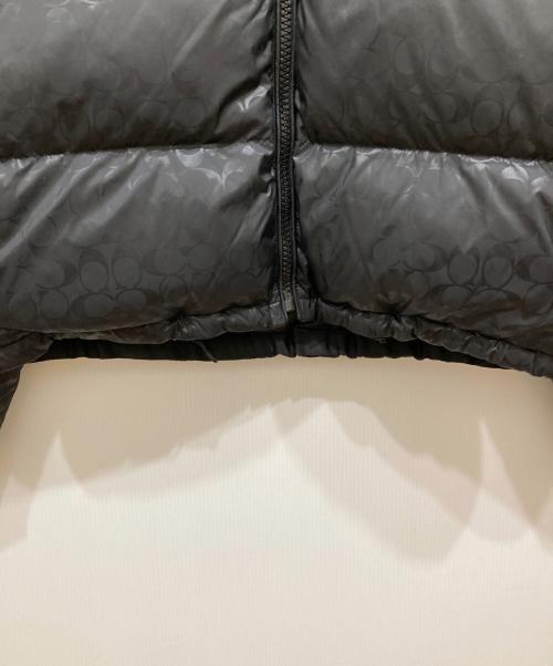 COACH（コーチ）COACH (コーチ) シグネチャーダウンジャケット ブラック サイズ:Lの古着・服飾アイテム