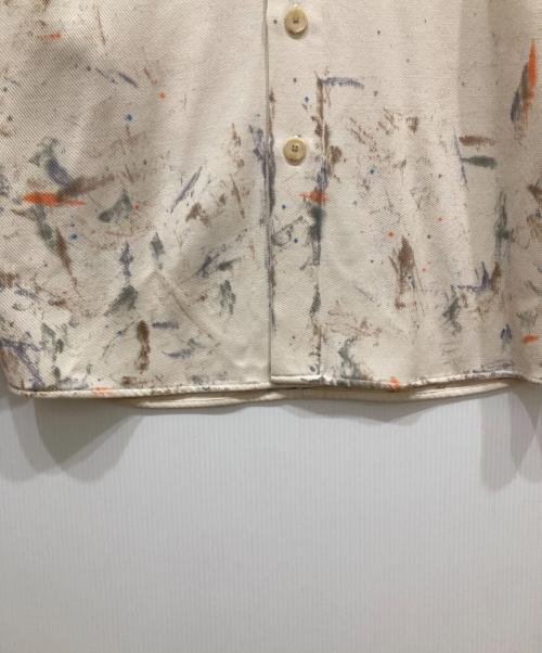 AURALEE（オーラリー）AURALEE (オーラリー) WOOL MAX GABARDINE HAND PAINTED SHIRTS ベージュ サイズ:SIZE 1の古着・服飾アイテム