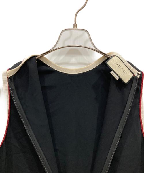 GUCCI（グッチ）GUCCI (グッチ) ストレッチチュニック ブラック サイズ:40の古着・服飾アイテム