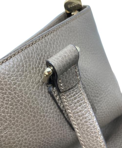 GUCCI（グッチ）GUCCI (グッチ) レザートートバッグ ブラウンの古着・服飾アイテム