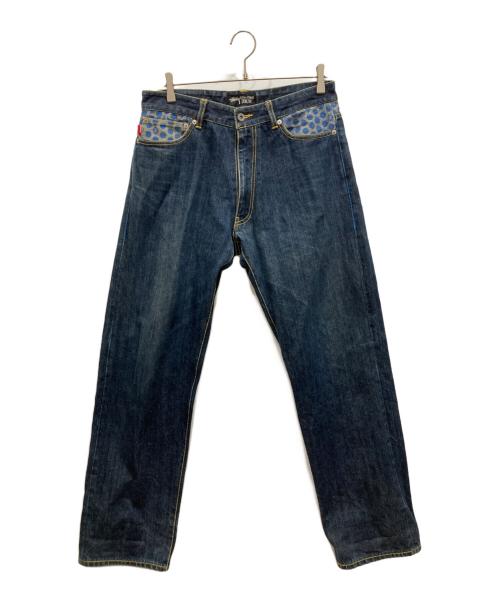 stussy（ステューシー）stussy (ステューシー) 00sドットプリントデニムパンツ インディゴ サイズ:32の古着・服飾アイテム