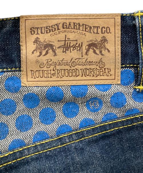 stussy（ステューシー）stussy (ステューシー) 00sドットプリントデニムパンツ インディゴ サイズ:32の古着・服飾アイテム