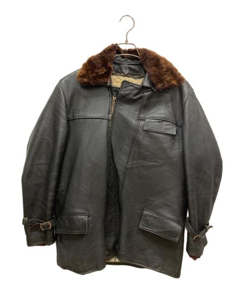 USED（ユーズド）USED (ユーズド) ライナー付ロングレザージャケット ブラック サイズ:SIZE Freeの古着・服飾アイテム