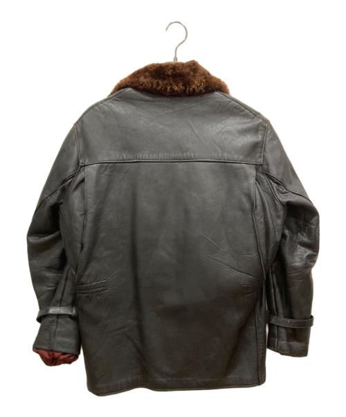 USED（ユーズド）USED (ユーズド) ライナー付ロングレザージャケット ブラック サイズ:SIZE Freeの古着・服飾アイテム