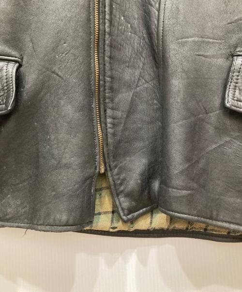 USED（ユーズド）USED (ユーズド) ライナー付ロングレザージャケット ブラック サイズ:SIZE Freeの古着・服飾アイテム