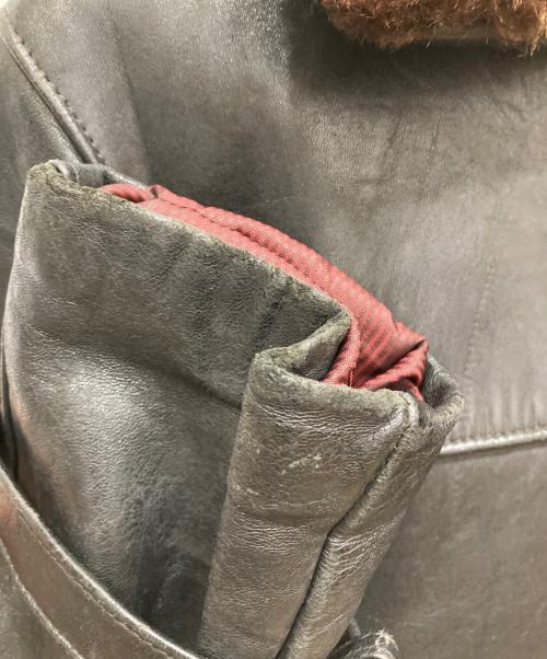 USED（ユーズド）USED (ユーズド) ライナー付ロングレザージャケット ブラック サイズ:SIZE Freeの古着・服飾アイテム