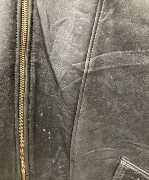 USED（ユーズド）USED (ユーズド) ライナー付ロングレザージャケット ブラック サイズ:SIZE Freeの古着・服飾アイテム