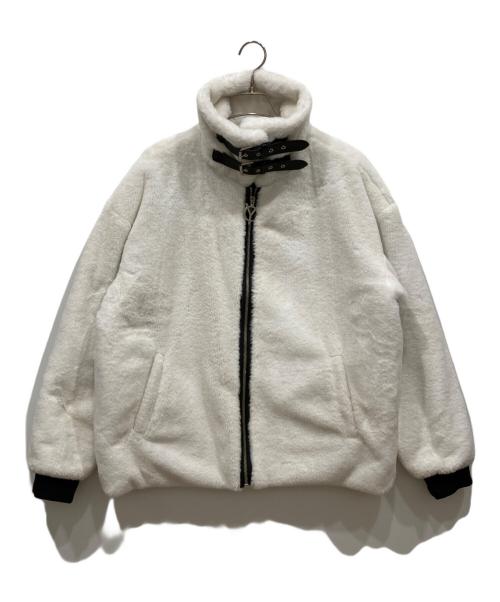 OY（オーワイ）OY (オーワイ) LOGO FUR HOODIE JACKET ホワイト サイズ:FREEの古着・服飾アイテム