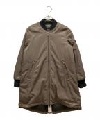 DIESELディーゼル）の古着「ロングダウンMA1コート」｜カーキ