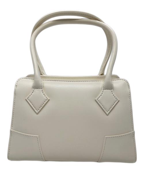 Vivienne Westwood（ヴィヴィアンウエストウッド）Vivienne Westwood (ヴィヴィアンウエストウッド) プレーンハンドバッグ ホワイトの古着・服飾アイテム