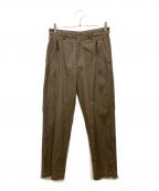 ISSEY MIYAKE WHITE LABELイッセイミヤケホワイトレーベル）の古着「センタージップギミックパンツ」｜ブラウン