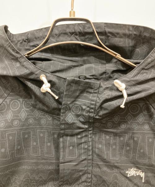 stussy（ステューシー）stussy (ステューシー) 00's総柄アノラックジャケット ブラック サイズ:SIZE XLの古着・服飾アイテム
