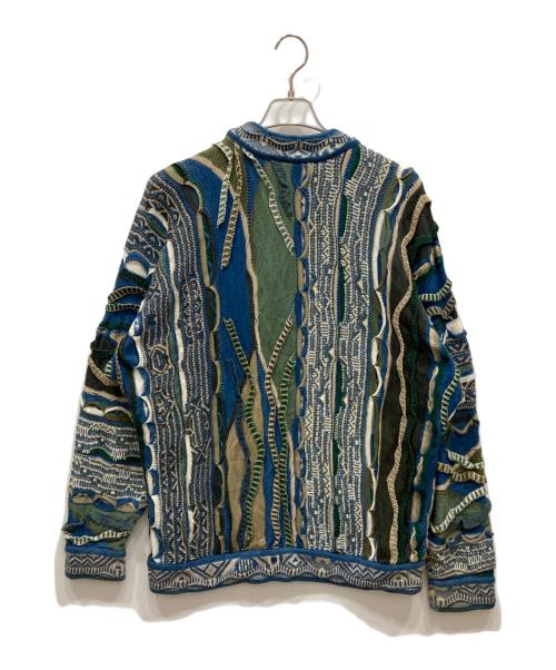 Coogi（クージー）Coogi (クージー) 3Dニット ブルー サイズ:SIZE Mの古着・服飾アイテム