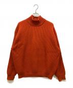 YOKEヨーク）の古着「MOCKNECK RIB SWEATER」｜オレンジ
