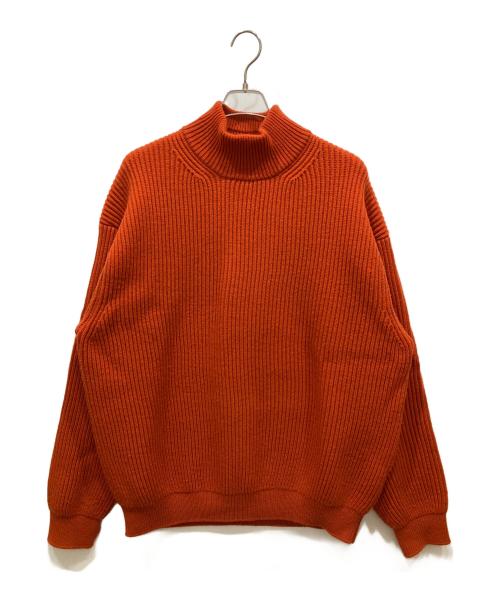 YOKE（ヨーク）YOKE (ヨーク) MOCKNECK RIB SWEATER オレンジ サイズ:3の古着・服飾アイテム