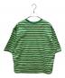 POLYPLOID (ポリプロイド) ボーダー半袖カットソー グリーン サイズ:SIZE 3：8000円