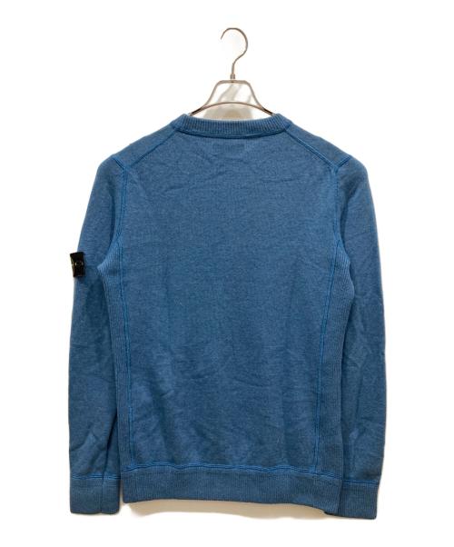 STONE ISLAND（ストーンアイランド）STONE ISLAND (ストーンアイランド) クルーネックニット ブルー サイズ:	SIZE Lの古着・服飾アイテム