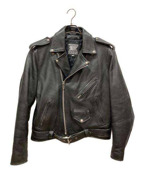 AMERICAN NOSTALGIA（アメリカンノスタルジア）AMERICAN NOSTALGIA (アメリカンノスタルジア) レザージャケット ブラック サイズ:	SIZE Lの古着・服飾アイテム