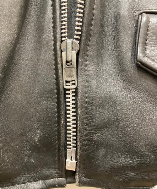 AMERICAN NOSTALGIA（アメリカンノスタルジア）AMERICAN NOSTALGIA (アメリカンノスタルジア) レザージャケット ブラック サイズ:	SIZE Lの古着・服飾アイテム