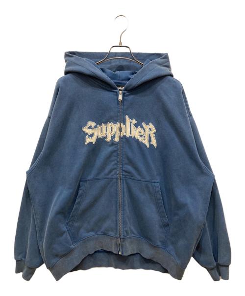 SUPPLIER（サプライヤー）SUPPLIER (サプライヤー) ジップパーカー ブルー サイズ:XLの古着・服飾アイテム