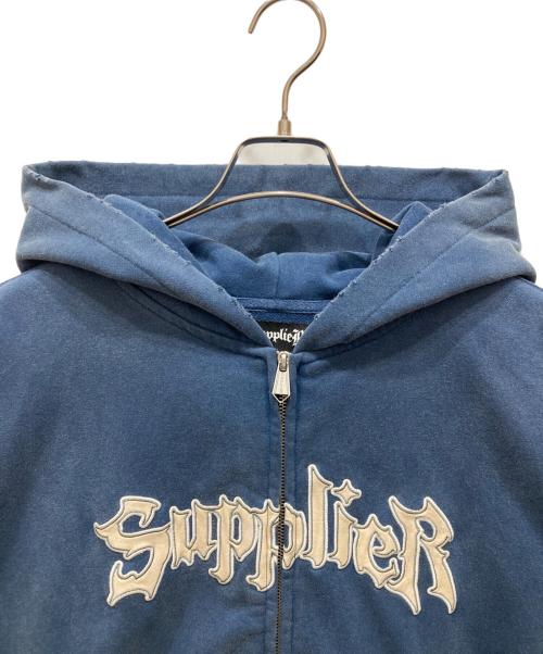SUPPLIER（サプライヤー）SUPPLIER (サプライヤー) ジップパーカー ブルー サイズ:XLの古着・服飾アイテム