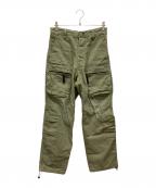 G-STAR RAWジースターロゥ）の古着「MULTI POCKET CARGO RELAXED JEANS」｜グリーン