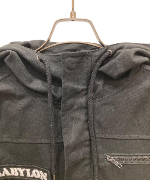 BABYLONE（バビロン）BABYLONE (バビロン) バックプリント M-51/モッズコート ブラック サイズ:SIZE Lの古着・服飾アイテム