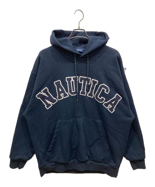 NAUTICA（ノーティカ）NAUTICA (ノーティカ) Arch Logo Sweat Hoodie ネイビー サイズ:Ⅼの古着・服飾アイテム
