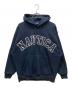 NAUTICA（ノーティカ）の古着「Arch Logo Sweat Hoodie」｜ネイビー