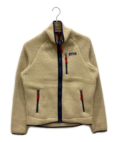 Patagonia（パタゴニア）Patagonia (パタゴニア) レトロパイルジャケット ベージュ×ネイビー サイズ:SIZE Sの古着・服飾アイテム